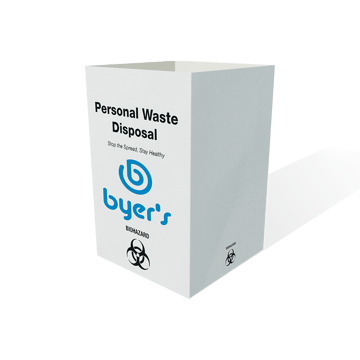 personal waste disposal basket