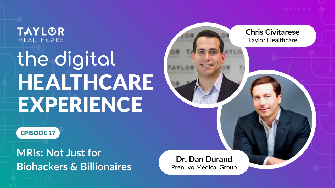 Featured image for post: The Digital Healthcare Experience - MRI's: Not Just for Biohackers & Billionaires