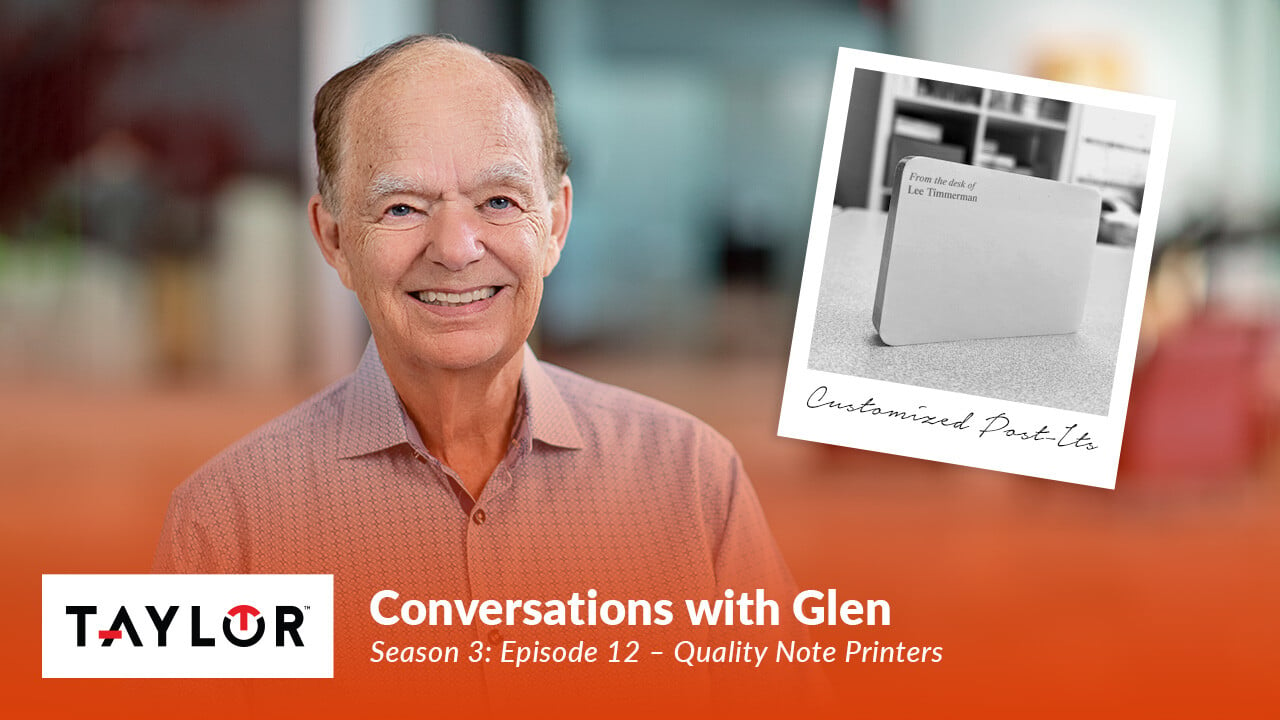 Featured image for article: Conversations with Glen Taylor - S3 E12 - Quality Note Printers